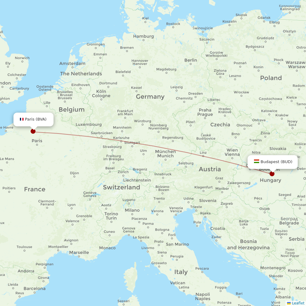 Airlines With Flights From Paris To Budapest Bva To Bud Airline