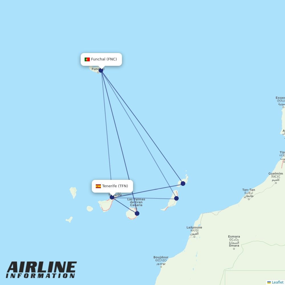 Airlines With Flights From Funchal To Tenerife Fnc To Tfn Airline