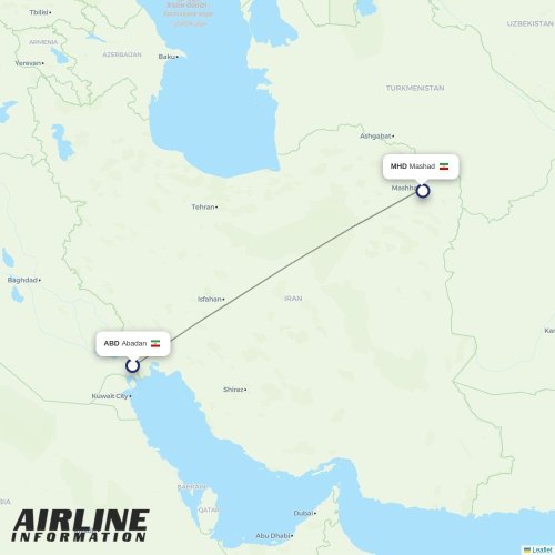 Sepehran at ABD route map