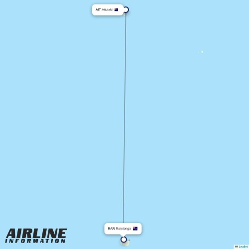 Air Rarotonga at AIT route map