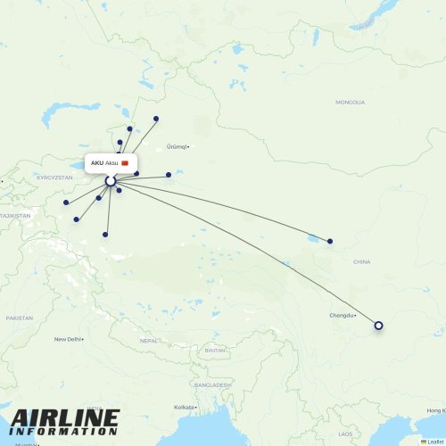 Gestair at AKU route map