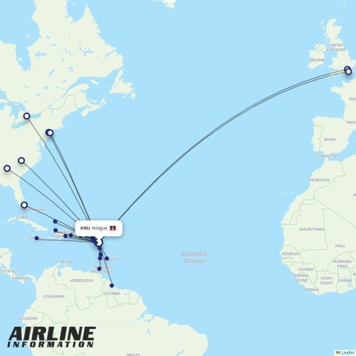 LIAT20 at ANU route map