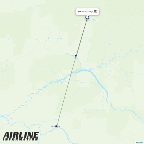 Everts Air at ARC route map