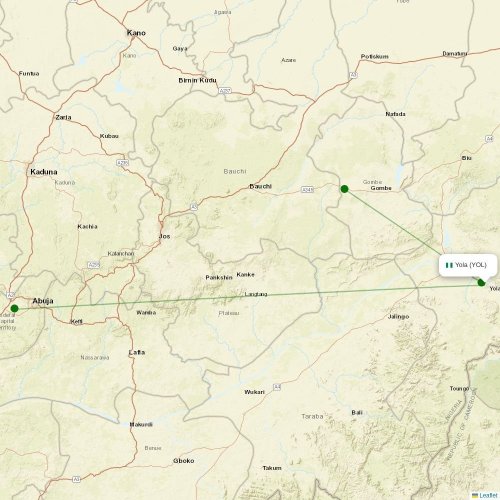 MGA at AYT route map