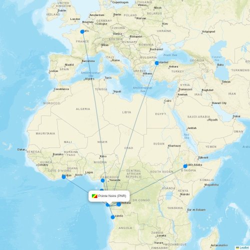 TUIfly Netherlands at AYT route map