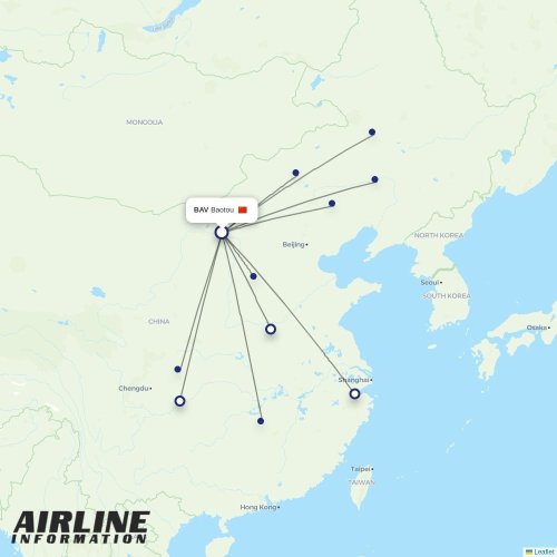 Gestair at BAV route map