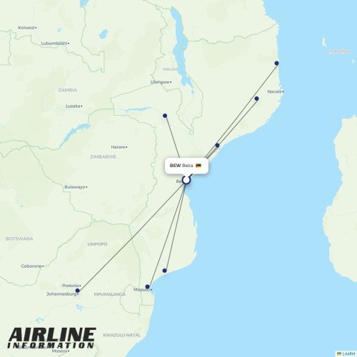 LAM at BEW route map