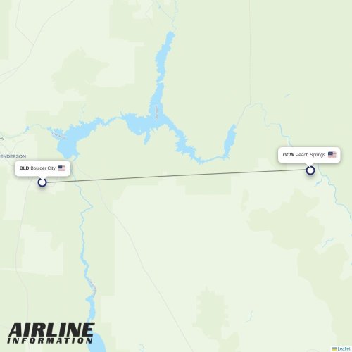 Scenic Airlines at BLD route map