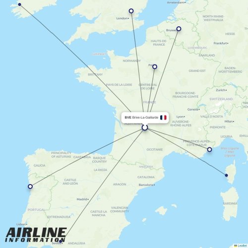 Chalair at BVE route map