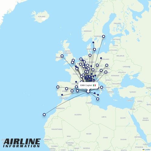 FlexFlight at CAG route map