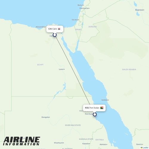 Tarco Aviation at CAI route map