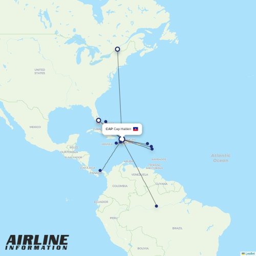 Caicos Express Airways at CAP route map