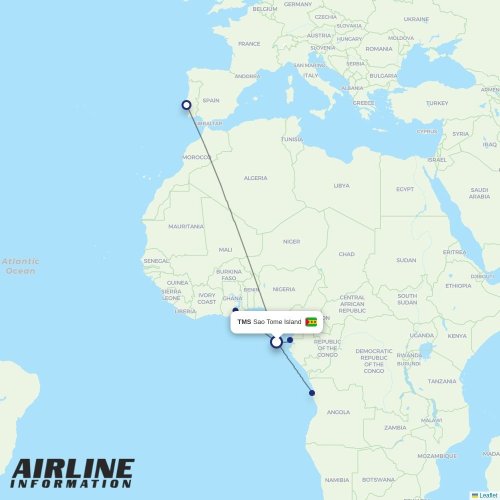 EcoJet at CBB route map