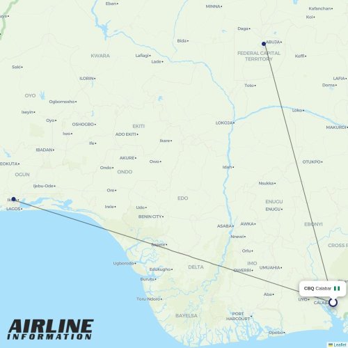 Aero at CBQ route map