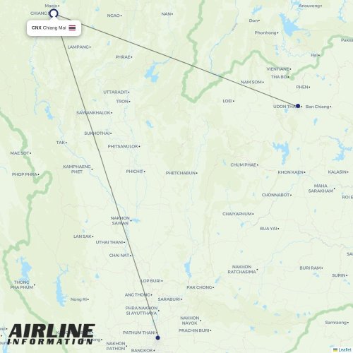 Nok Air at CNX route map