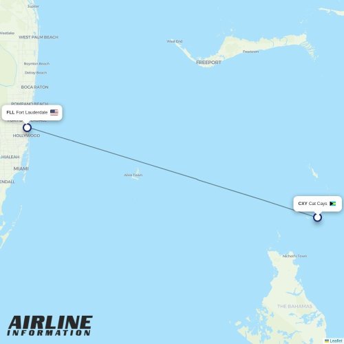 Tailwind at CXY route map