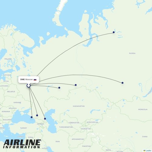 NordStar at DME route map