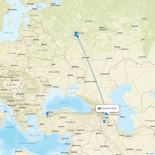 Oman Air at DXB route map