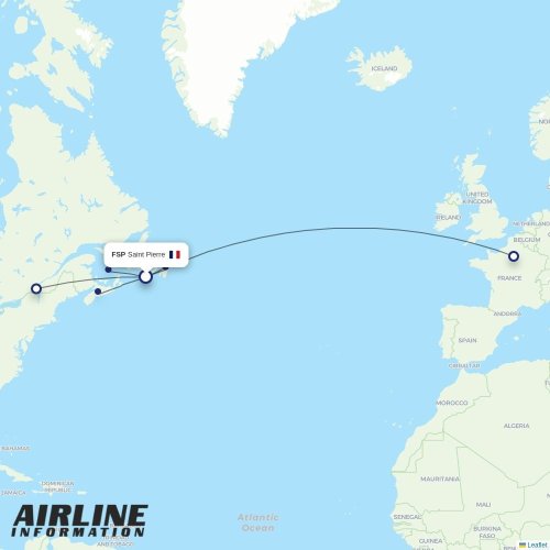 Air Saint Pierre at FSP route map