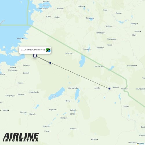 Coastal Aviation at GTZ route map
