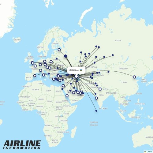 AZAL at GYD route map