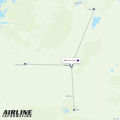 Aviair at HCQ route map