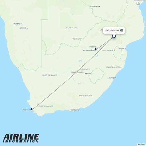 CemAir at HDS route map