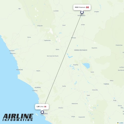 21 Air at HUU route map