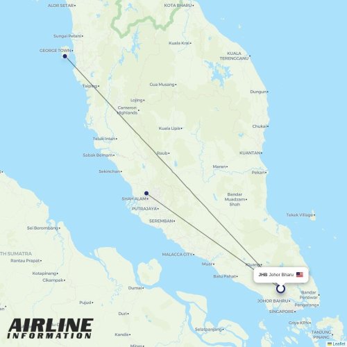 Firefly at JHB route map