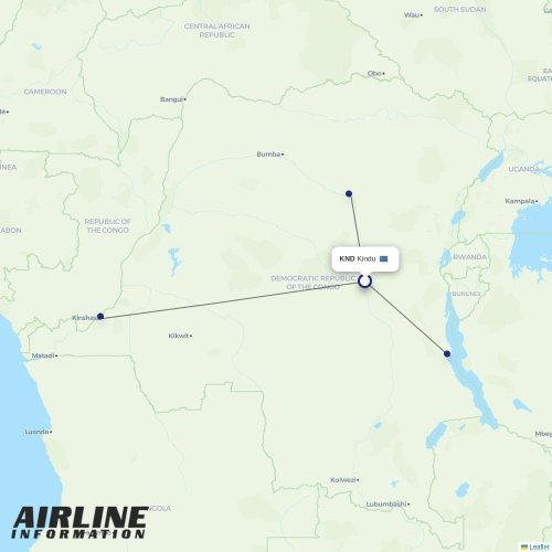 flyCAA at KND route map