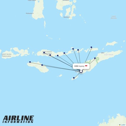 Wings Air at KOE route map