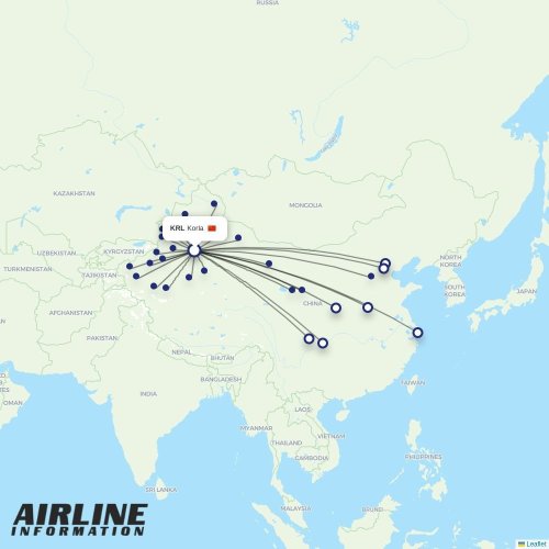 Gestair at KRL route map
