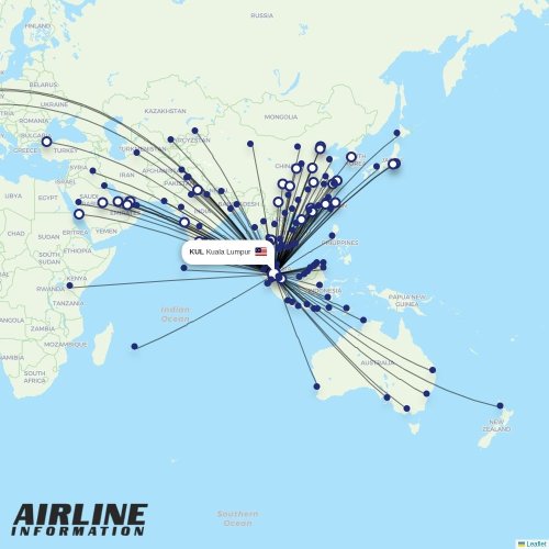 AirAsia at KUL route map
