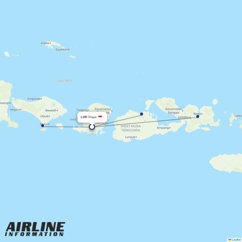 Wings Air at LOP route map