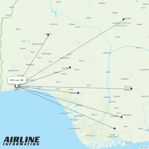 at LOS route map