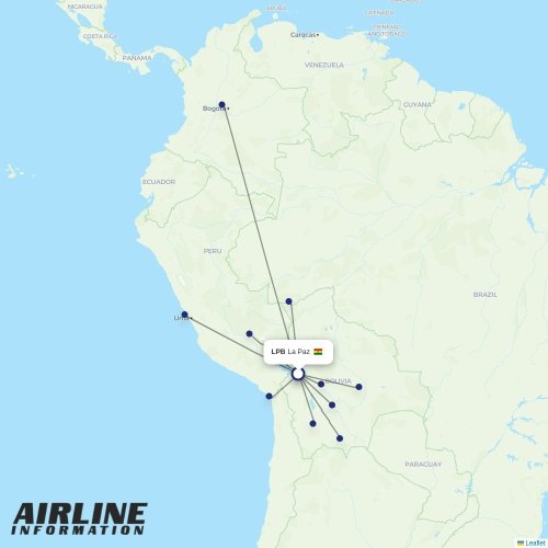 BoA at LPB route map