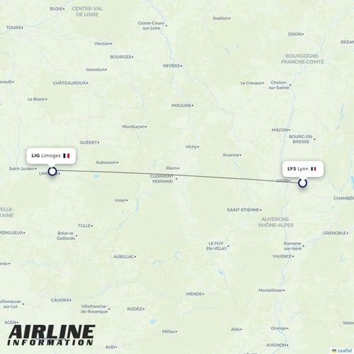 Chalair at LYS route map