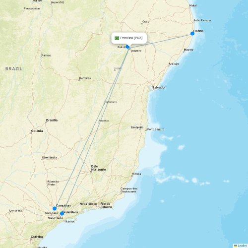 UNI Air at LZN route map