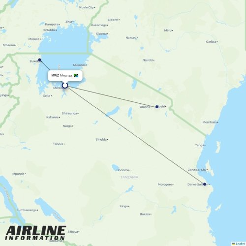 Air Tanzania airline - TC - flights, aircrafts, destinations | Airline ...