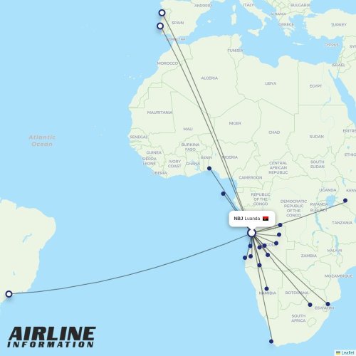 TAAG at NBJ route map