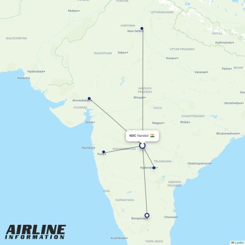 Star Air at NDC route map