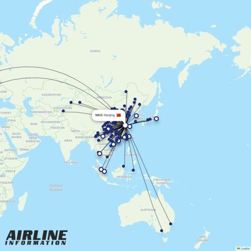 9 Air at NKG route map