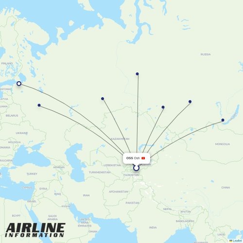 Avia Traffic Company at OSS route map