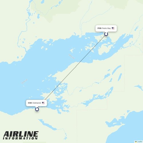 Iliamna Air Taxi at PDB route map