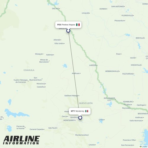 Aerus at PDS route map