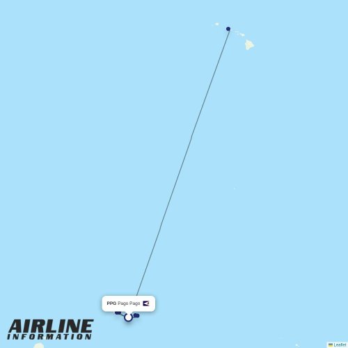 Samoa Airways at PPG route map