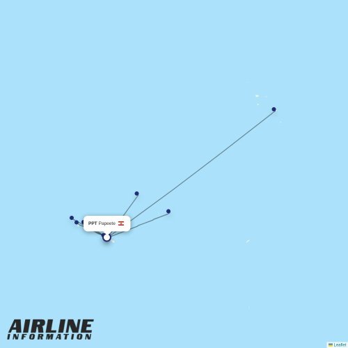 Air Moana at PPT route map