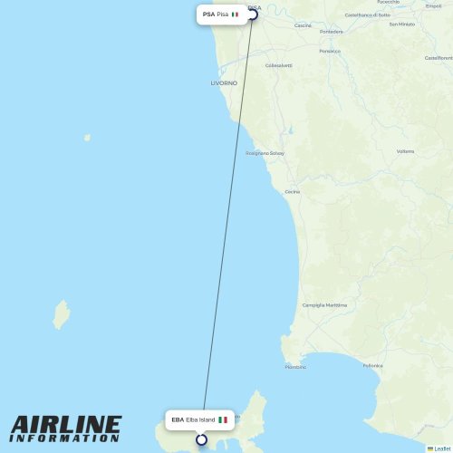 Polar Airlines at PSA route map