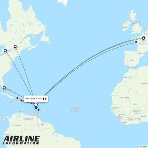 SKYhigh Dominicana at PTP route map