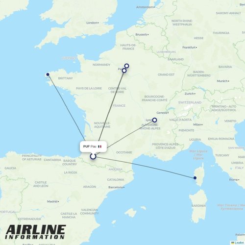 Amelia at PUF route map